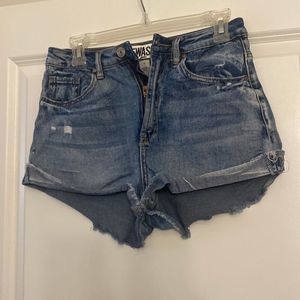 REWASH Denim Cutoff Jean Distressed Shorts 100% Cotton - Size 6